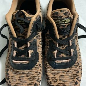 Sketchers animal print sneakers